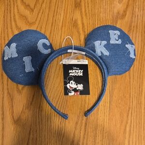 Disney Mickey Mouse Denim Ears Headband